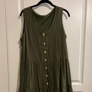 Indigo Rose Olive Green Dress